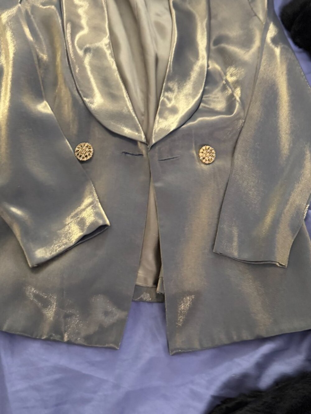 Beautiful Gold Elegant Dress Pantsuit - Picture 3 of 4